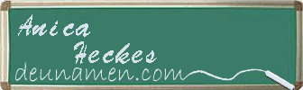 Anica Heckes Visitenkarte